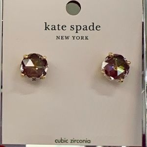 Kate Spade ♠️ NY gumdrop stud rhinestone Earrings - PINK
